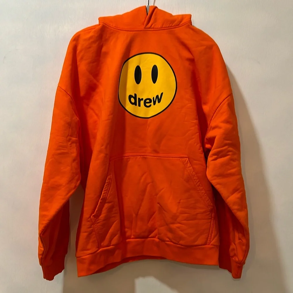 DREW HOUSE MASCOT HODDIE UNISEX SIZE XL ORANGE OVERSIZED PULLOVER NEW - Picture 1 of 10